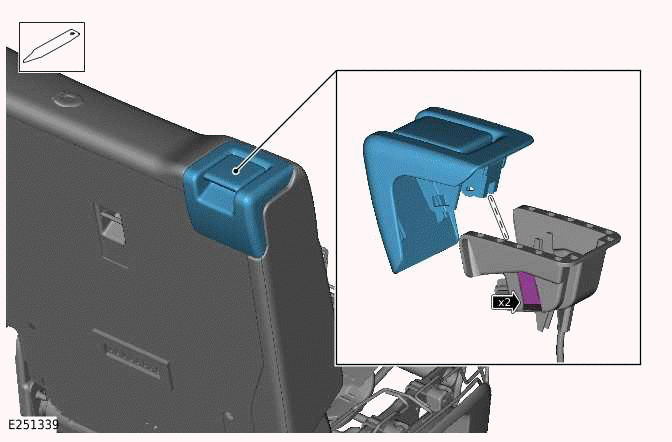 Second Row Seat Backrest Cover - 110